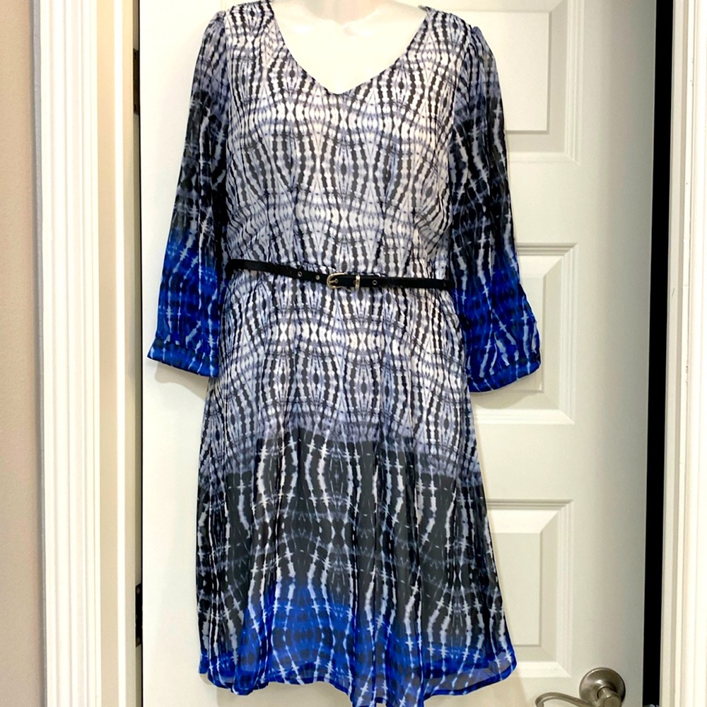 Enfocus Studio print dress Sz 8